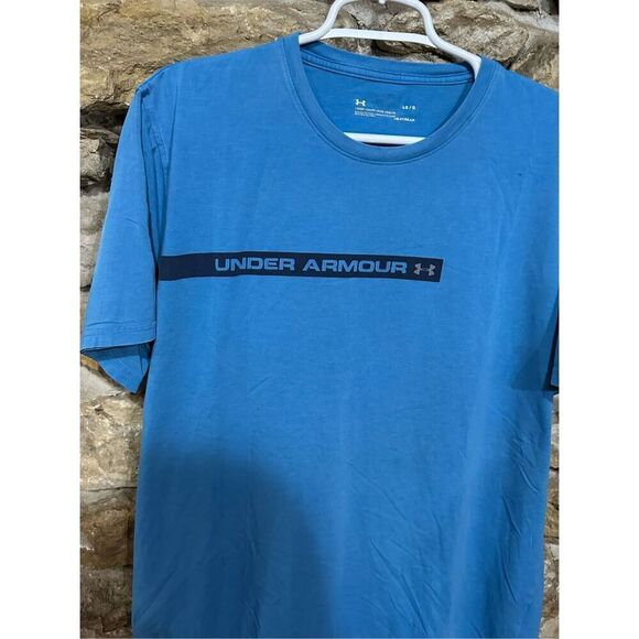 Men’s Under Armour Blue Graphic T-Shirt Loose Fit Size Large - Picture 2 of 5